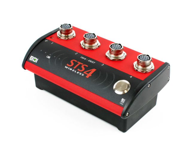 BDI STS4-4-IW3 intelliducer data acquisition node, red and black render