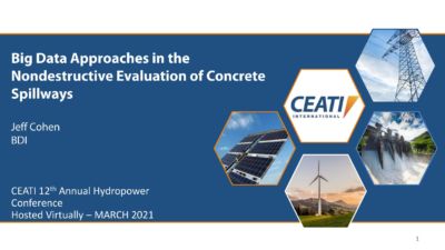 Big Data Approaches in the Nondestructive Evaluation of Concrete Spillways