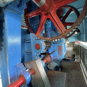 View of bascule pinion gear assembly