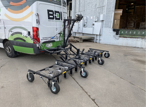 SounDAR testing system mounted to BDI vehicle