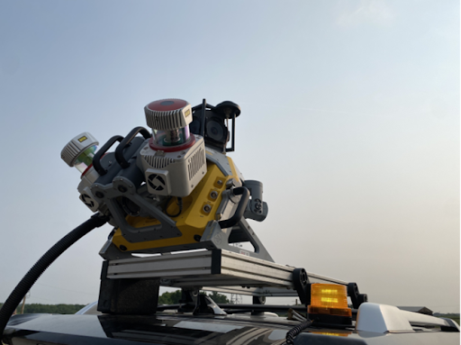 Vehicle-mounted system for collecting high-speed HRI-LiDAR data